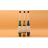 Juggling Set (3 Decorated Clubs) Assorted Colors by Zyko - Trick