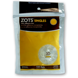 Sticky Dots 3D (125 dots 1/2" diameter) Bag of Singles