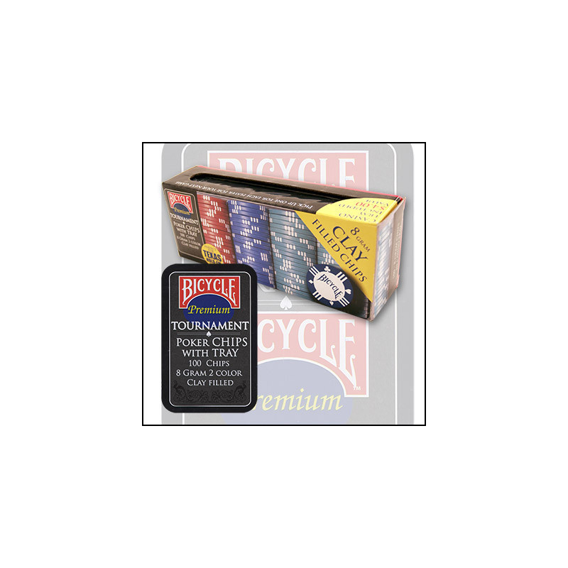 Bicycle Clay Poker Chip Set: 100 Count