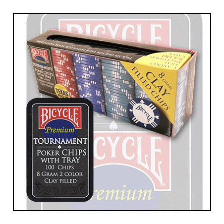 Bicycle Clay Poker Chip Set: 100 Count
