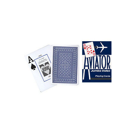 Cards Aviator Jumbo Index Poker Size (Blue)