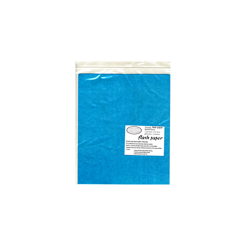 Flash Paper five pack(25x20cm) Blue - Trick