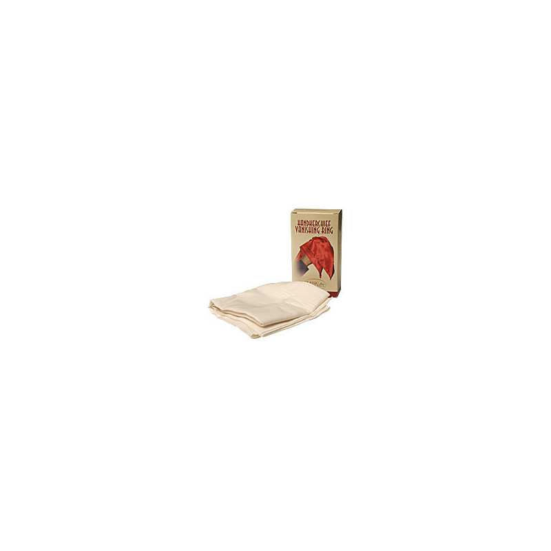 Hankerchief Vanishing Ring (White) by Bazar de Magia - Trick