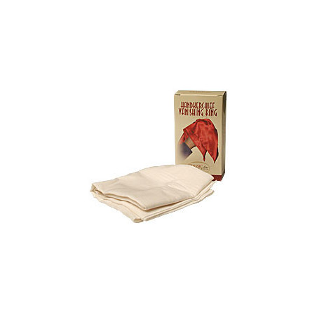 Hankerchief Vanishing Ring (White) by Bazar de Magia - Trick