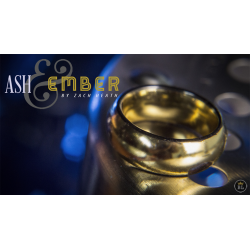Ash and Ember Gold Curved Size 9 (2 Rings) by Zach Heath  - Trick