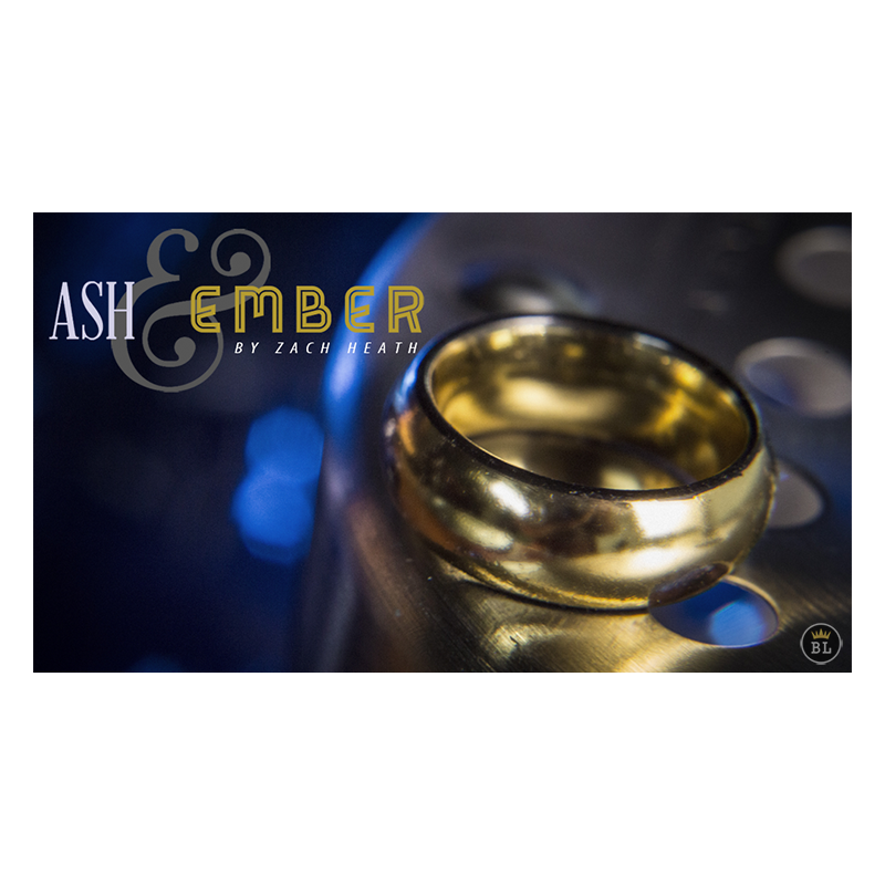 Ash and Ember Gold Curved Size 9 (2 Rings) by Zach Heath  - Trick