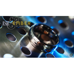 Ash and Ember Silver Curved Size 12 (2 Rings) by Zach Heath  - Trick