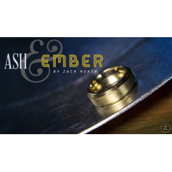 Ash and Ember Gold Beveled Size 14 (2 Rings) by Zach Heath - Trick
