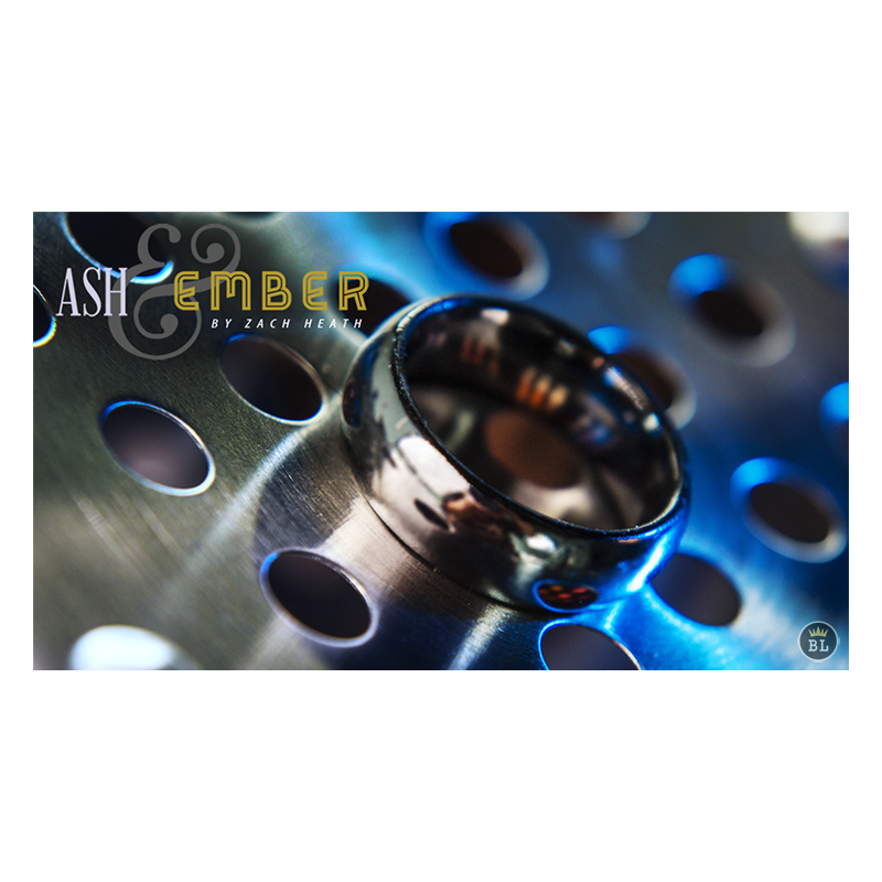 Ash and Ember Silver Curved Size 7 (2 Rings) by Zach Heath - Trick
