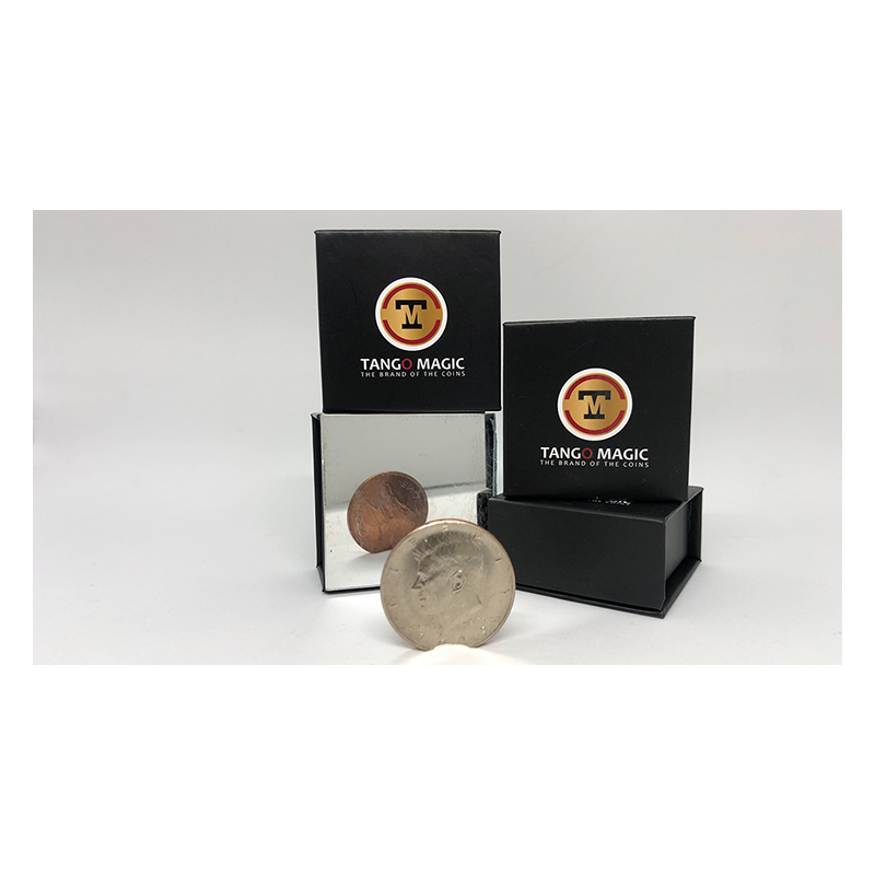 Copper Silver Coin (Half Dollar/English Penny) (D0060) by Tango - Trick