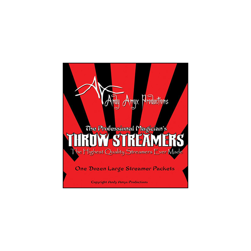 Throw Streamers WHITE by Andy Amyx( 1dozen equals 1 unit)- Trick