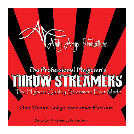 Throw Streamers WHITE by Andy Amyx( 1dozen equals 1 unit)- Trick