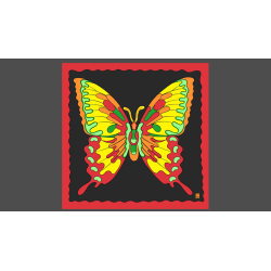 Rice Symphony Silk 36" (Butterfly) by Silk King Studios - Trick