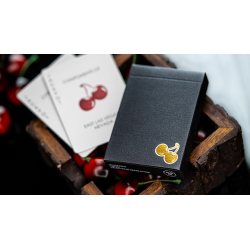 Cherry Casino House Deck (Monte Carlo Black and Gold) Playing Cards by Pure Imagination Projects