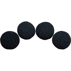 1.5 inch Regular Sponge Ball (Black) Pack of 4 from Magic by Gosh