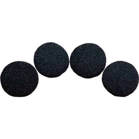 1.5 inch Regular Sponge Ball (Black) Pack of 4 from Magic by Gosh