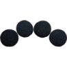 1.5 inch Regular Sponge Ball (Black) Pack of 4 from Magic by Gosh