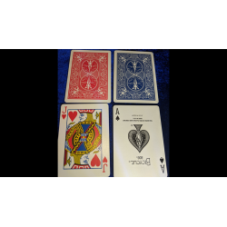 Magnetic Card- Bicycle Cards (2 Per Package) Double Back Blue by Chazpro - Trick