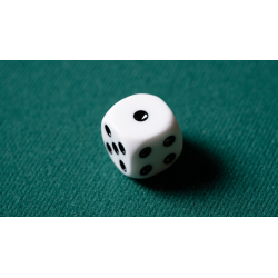 REPLACEMENT DIE WHITE (GIMMICKED) FOR MENTAL DICE by Tony Anverdi - Trick