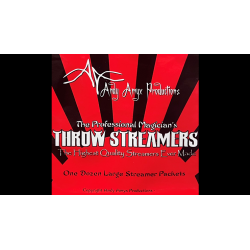 Throw Streamers RED by Andy Amyx ( 1dozen  equals  1 unit) - Trick