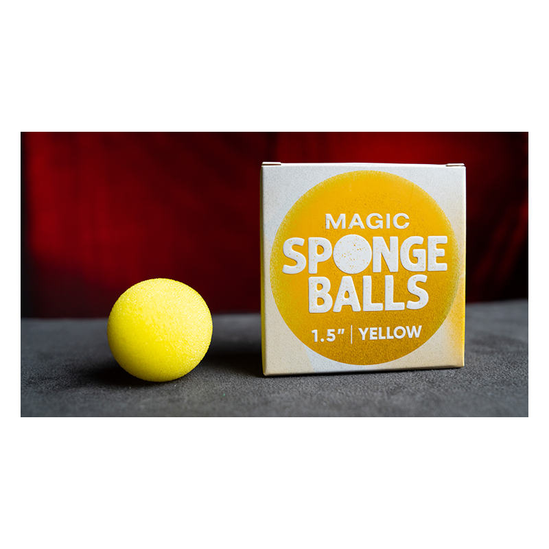 Magic Sponge Balls 4PK YELLOW 1.5" by Murphy's Magic