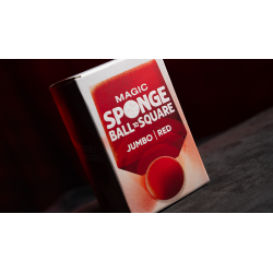Magic Sponge Ball to Square JUMBO RED by Murphy's Magic
