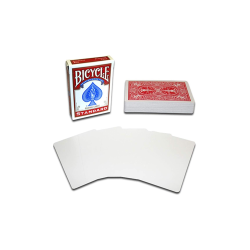 Magnetic Card - Bicycle Cards (2 Per Package) Blank Face Red by Chazpro - Trick