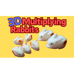 3D Multiplying Rabbits (7 Pc Mom and Pop with 5 babies) Set