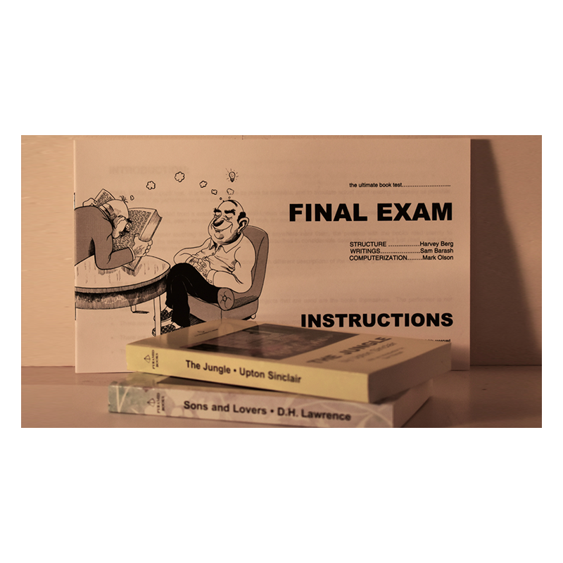 Final Exam Book Test Harvey Berg - Trick