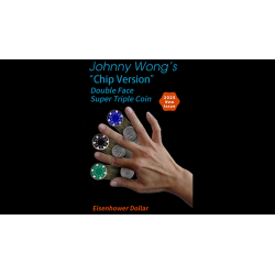 Double Face Super Triple Coin Chip Version (Eisenhower) by Johnny Wong