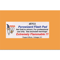 Theatre Effects Pyrowizardâ„¢ Flash Paper Sheets - 2"x3" 20 sheets