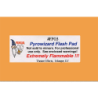 Theatre Effects Pyrowizardâ„¢ Flash Paper Sheets - 2"x3" 20 sheets
