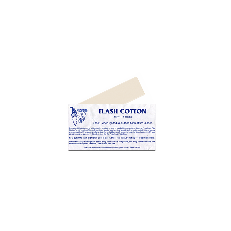 Theatre Effects Pyrowizardâ„¢ Flash Cotton - 4 grams