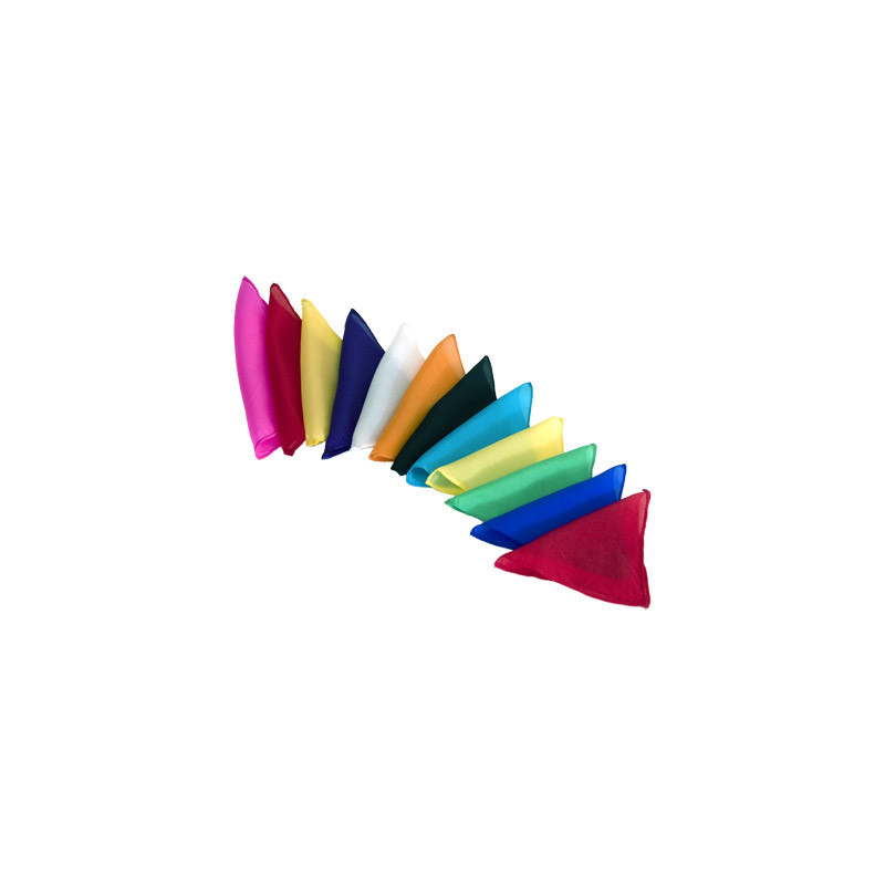 Silks 6 inch 12 Pack (Assorted) Magic by Gosh - Trick